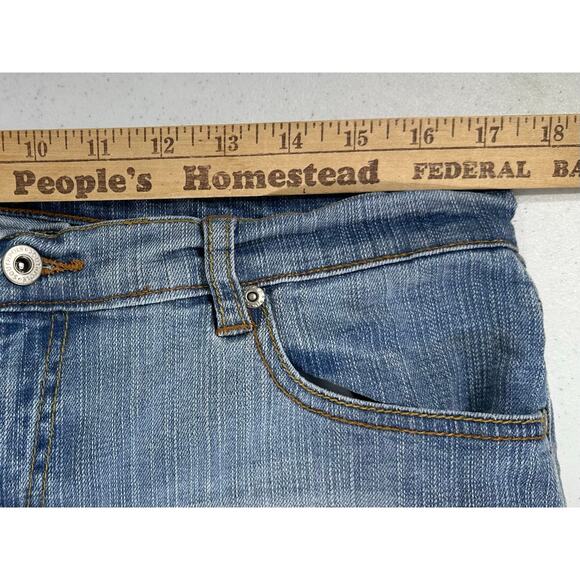 Southpole Jeans Sz 13 (34x30.5) Bootcut Light Wash Mid Rise Vintage Embroidered - Picture 6 of 10